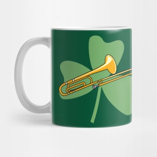 Shamrock Trombone St. Patrick's Day Musical Instrument Mug